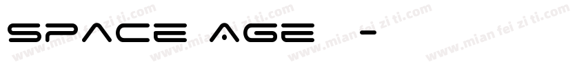 Space Age字体字体转换